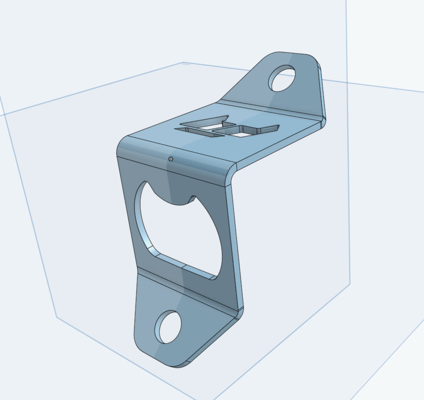 Stainless Steel Bottle Opener - Side Mounted